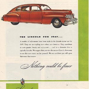 Lincoln Ad May 1947