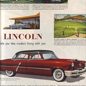 Lincoln Continental Ad 1952