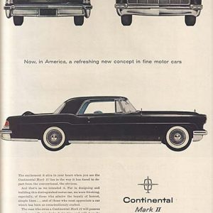 Lincoln Continental Ad 1955