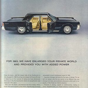 Lincoln Continental Ad 1962