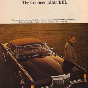 Lincoln Continental Ad 1968