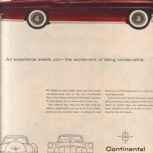 Lincoln Continental Ad December 1955