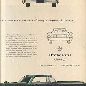 Lincoln Continental Ad February 1956