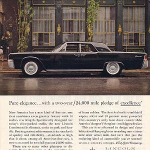 Lincoln Continental Ad May 1961