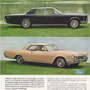 Lincoln Continental Ad November 1965