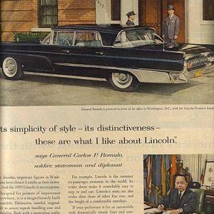 Lincoln Landau Ad May 1959