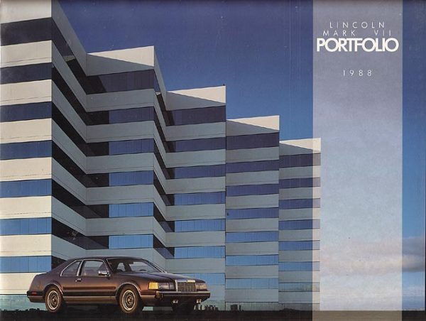 Lincoln Mark VII Dealer Brochure 1988