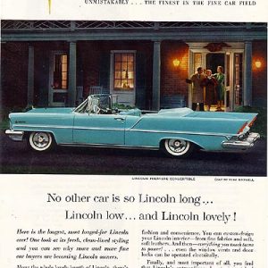 Lincoln Premiere Convertible Ad 1957