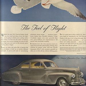 Lincoln Zephyr V-12 Ad November 1941