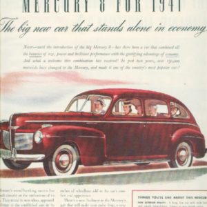 Mercury Ad October 1940