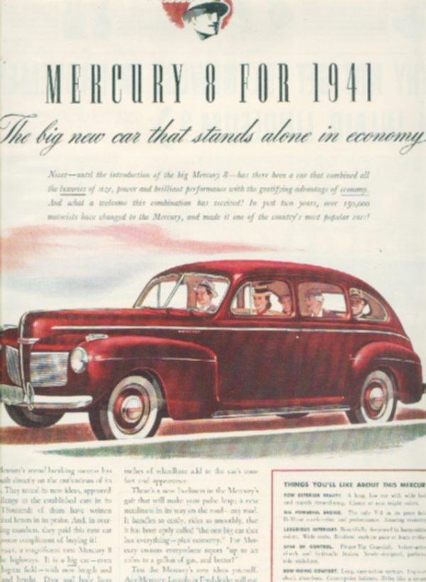 Mercury Ad October 1940