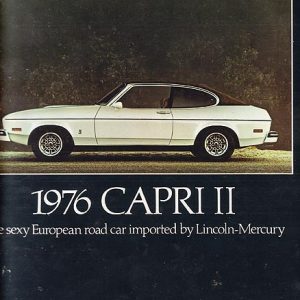 Mercury Capri Dealer Brochure 1976