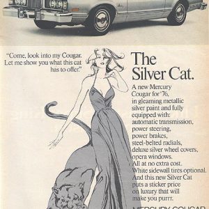Mercury Cougar Ad 1975