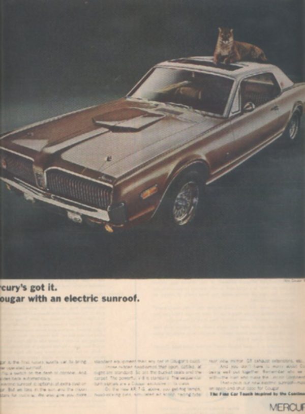 Mercury Cougar Ad April 1968