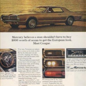 Mercury Cougar Ad December 1966