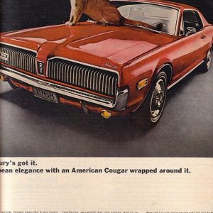 Mercury Cougar Ad February 1968