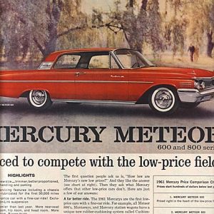 Mercury Meteor Ad 1960