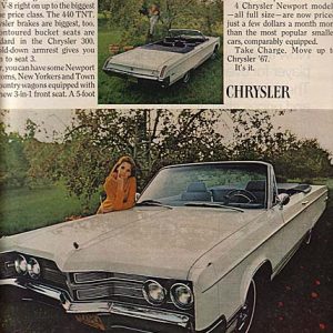 Chrysler 300 Convertible Ad 1966
