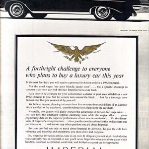 Chrysler Imperial Ad November 1961