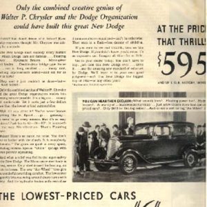 Dodge Ad 1933