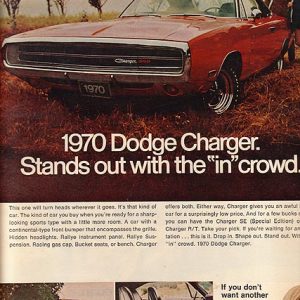 Dodge Charger Ad October 1969