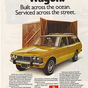 Dodge Colt Station Wagon Ad 1973