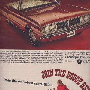 Dodge Convertible Ad 1966