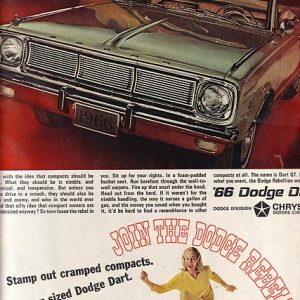 Dodge Dart Convertible Ad October 1965