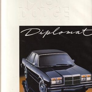 Dodge Diplomat Dealer Brochure 1987