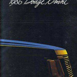 Dodge Omni Dealer Brochure 1986