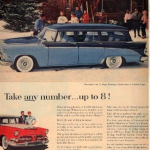 Dodge Station Wagon Ad 1956