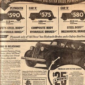 Plymouth Ad 1936