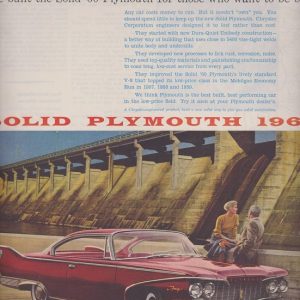 Plymouth Ad April 1960