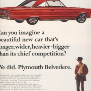 Plymouth Ad February 1966