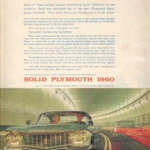 Plymouth Ad January 1960