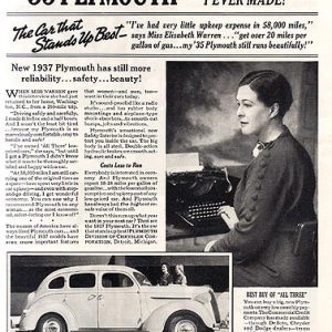 Plymouth Ad July 1937