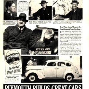 Plymouth Ad May 1937