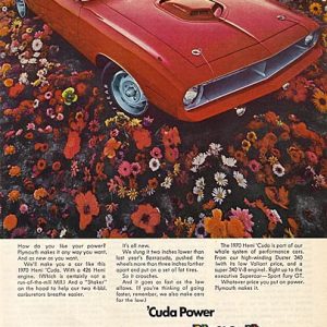 Plymouth Barracuda Ad 1969