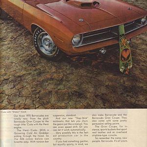 Plymouth Barracuda Ad October 1969