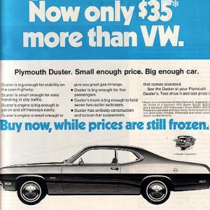 Plymouth Duster Ad 1971