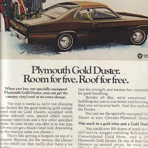 Plymouth Duster Ad 1972