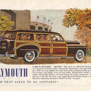 Plymouth Station Wagon Ad 1949