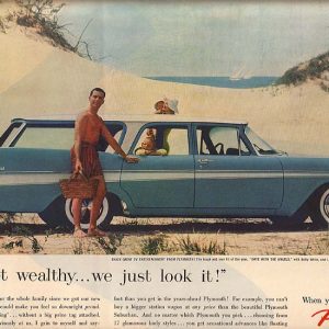 Plymouth Station Wagon Ad 1957