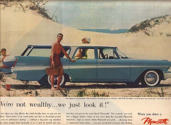 Plymouth Station Wagon Ad 1957