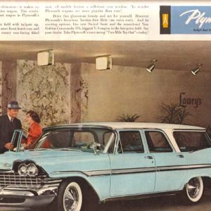 Plymouth Station Wagon Ad 1959