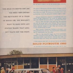 Plymouth Station Wagon Ad 1960