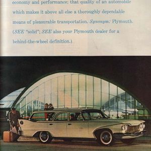 Plymouth Station Wagon Ad June 1960