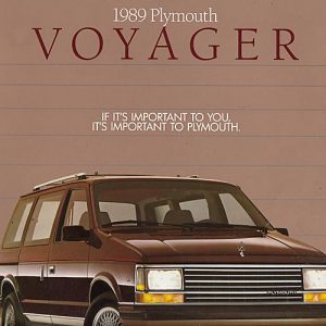 Plymouth Voyager Dealer Brochure 1989