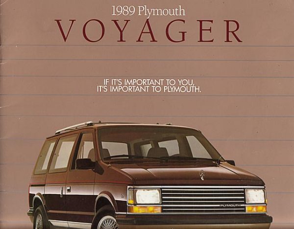 Plymouth Voyager Dealer Brochure 1989