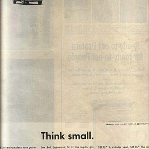 Volkswagen Bug Ad 1960